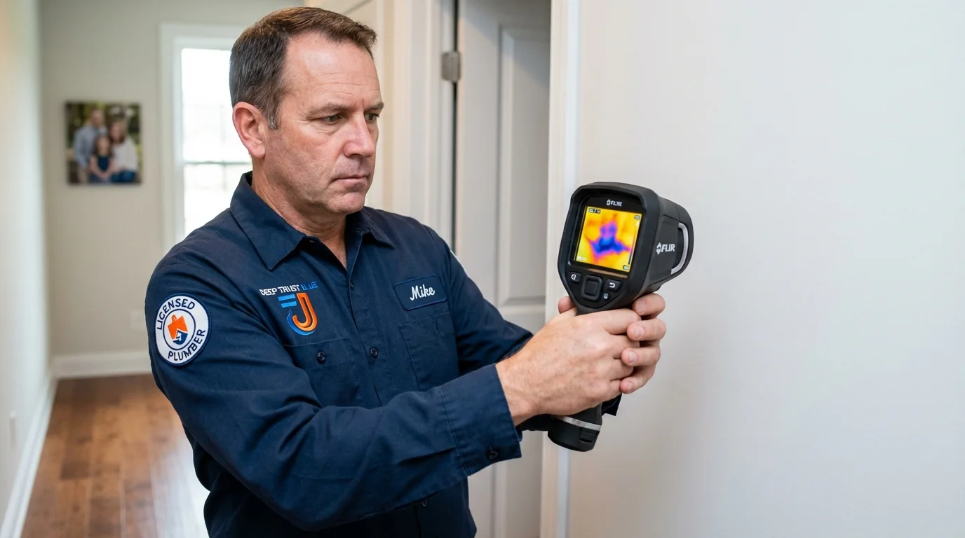 Thermal imaging leak detection by Johns Plumbing LLC in East Grand Forks